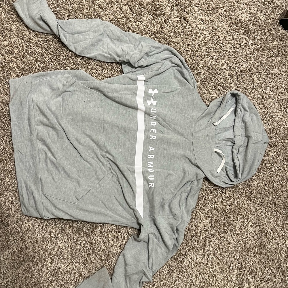Under Armour Light Gray Pullover Hoodie
